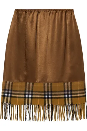 Burberry Falda estilo mascada con motivo de cuadros