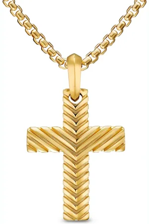 David Yurman Dije de cruz en oro amarillo de 18kt