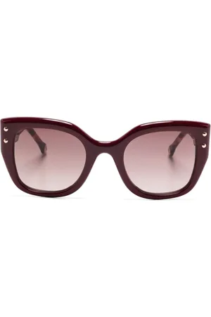 Carolina Herrera Lentes de sol con armazón estilo mariposa