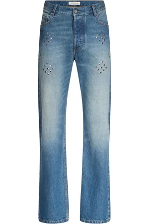 Ludovic De Saint Sernin Jeans con detalles de ojales