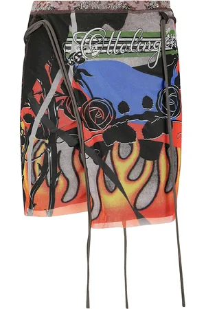 OTTOLINGER Falda de malla con estampado gráfico