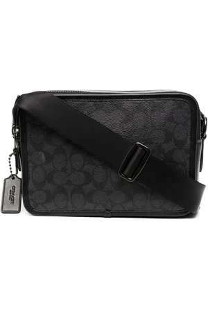 Coach Bolsa de hombro con monograma estampado