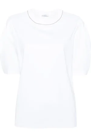 PESERICO SIGN Playera stretch con detalles en el dobladillo