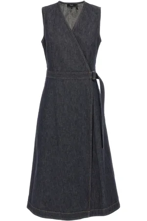 THEORY Vestido cruzado