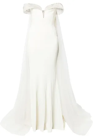 Saiid Kobeisy Vestido con hombros descubiertos