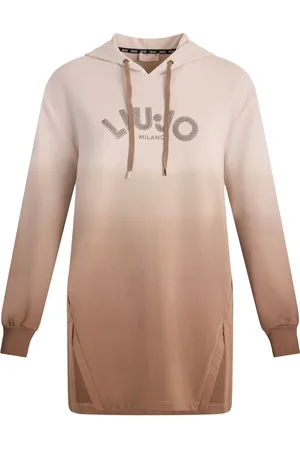 Liu Jo Hoodie con logo de detalles strass