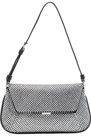 Amina Muaddi Bolsa de hombro Ami Crystal mini