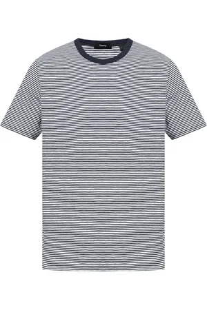 THEORY Playera con rayas estampadas