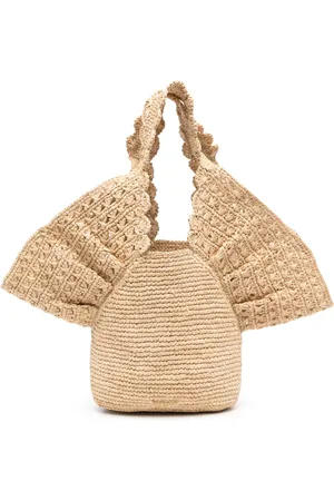 ZIMMERMANN Bolsa bucket de raffia