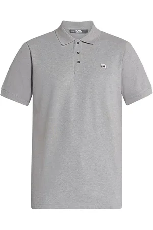 Karl Lagerfeld Playera tipo polo con bordado Ikonik Karl