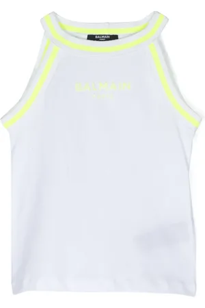 Balmain Top con logo estampado