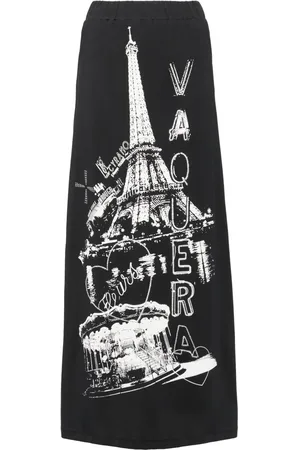 Vaquera Falda con estampado gráfico