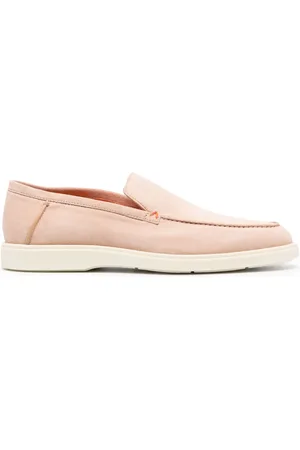 santoni Mocasines de gamuza con puntera de almendra