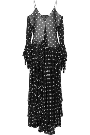 Moschino Vestido largo con estampado de lunares