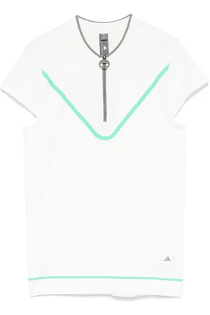 adidas Playera tipo polo con cierre