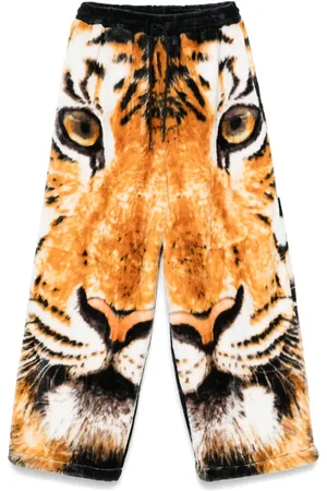 LU’U DAN Pantalones con estampado de tigre