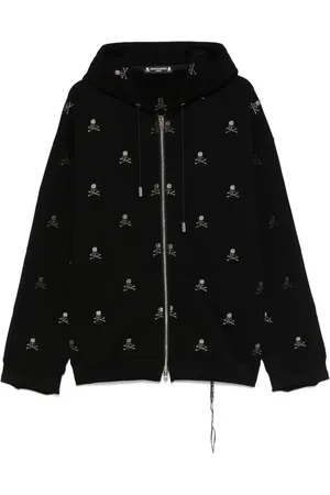 MASTERMIND JAPAN Hoodie con bordado de calavera