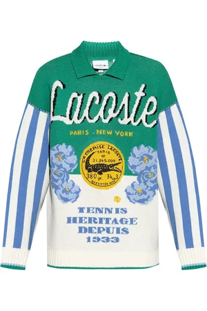Lacoste Playera tipo polo con logo en jacquard
