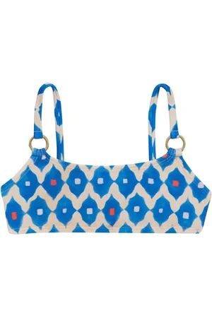 Lenny Niemeyer Top de bikini con estampado geométrico