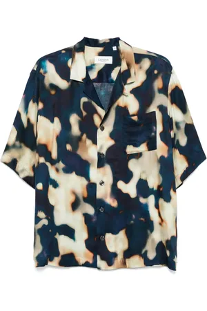 LANEUS Camisa con estampado gráfico
