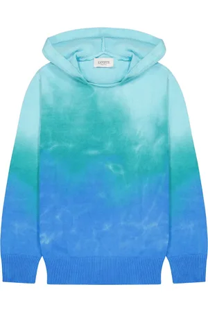LANEUS Hoodie tejida con motivo tie-dye