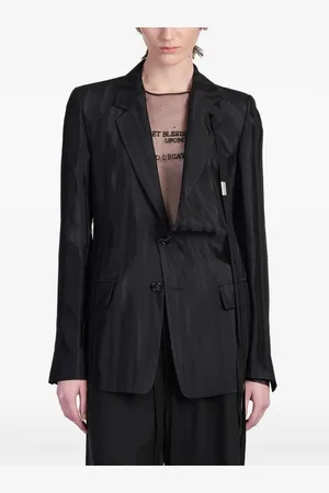 ANN DEMEULEMEESTER Blazer con motivo de rayas