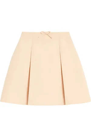 VALENTINO GARAVANI Falda corta con diseño plisado