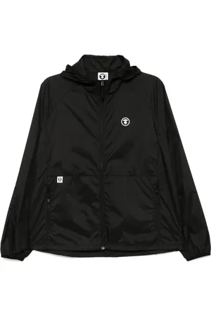 A Bathing Ape Chamarra rompevientos con logo Moonface