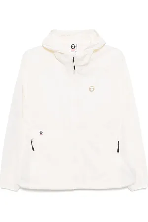 A Bathing Ape Chamarra rompevientos con logo Moonface