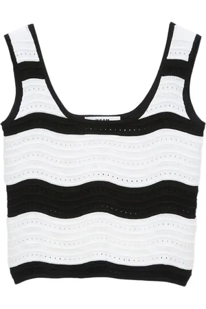 Msgm Camiseta con rayas estampadas