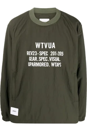 Wtaps Sudadera con texto estampado