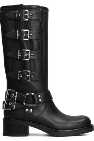 Gisel Moire Botas Windsor con tacón de 50mm