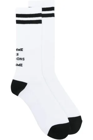 Comme des Garçons Calcetines con logo en jacquard