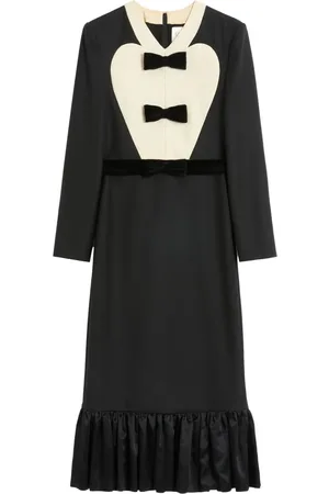 VALENTINO GARAVANI Bow-detail midi dress