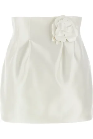 Elisabetta Franchi Falda corta con broche floral