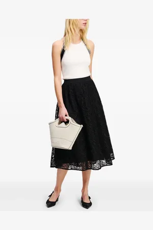 Karl Lagerfeld Falda con bordado floral