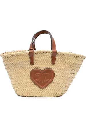 Céline Bolsa satchel Teen Heart Triomphe Raffia Panier Tote 2022