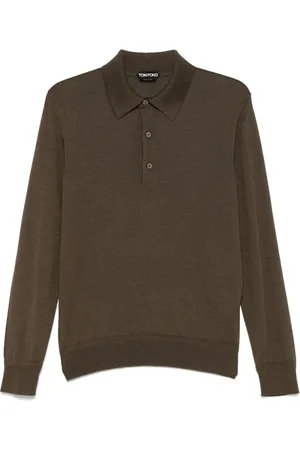 Tom Ford Playera tipo polo manga larga