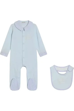 Dolce & Gabbana Set de mameluco con logo bordado