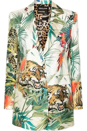 Roberto Cavalli Blazer con estampado Jungle