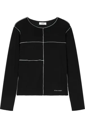 Studio Tomboy Playera con costuras en contraste