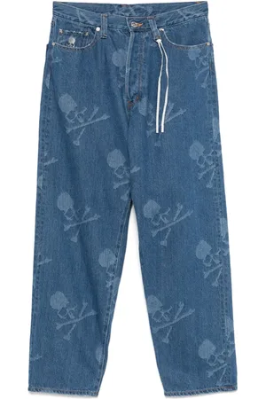 MASTERMIND JAPAN Jeans rectos con monograma