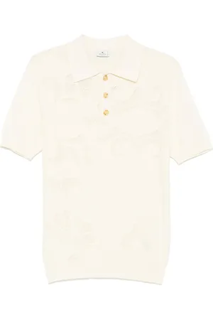 Etro Playera tipo polo texturizada