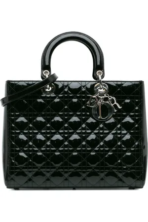 Dior Bolsa satchel Large Patent Cannage Lady Dior 2012