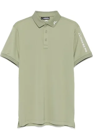 J Lindeberg Playera tipo polo con logo bordado