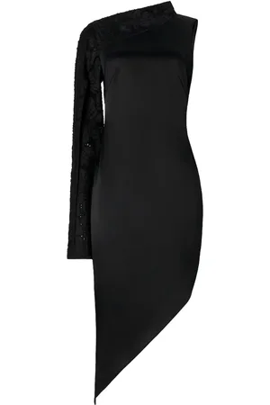 GENNY Vestido midi con diseño asimétrico