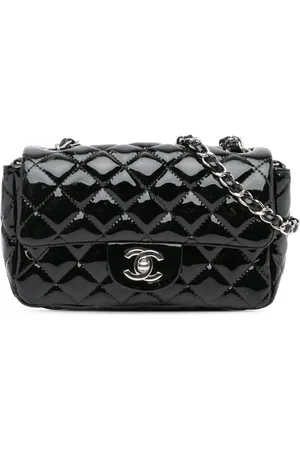 CHANEL Bolsa crossbody Mini Rectangular Classic Patent Single Flap 2014-2015