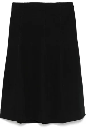 Jil Sander Falda midi con diseño acampanado