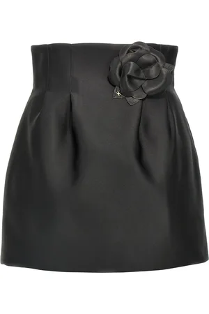 Elisabetta Franchi Falda corta con aplique floral