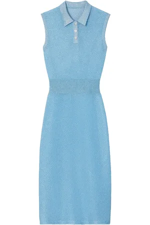 Tory Burch Vestido midi con cuello polo